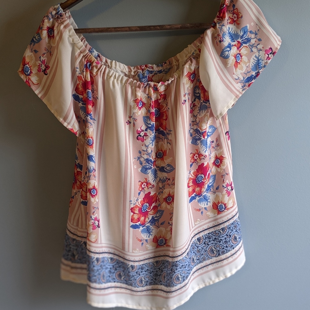 Charming Charlie Floral Blouse